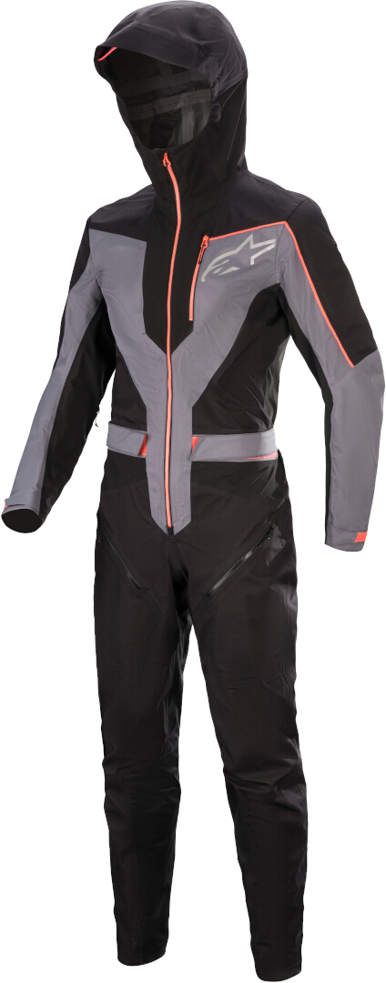 Alpinestars Tahoe WP Tuta tessile per bicicletta da 1 pezzo, nero-grigio, dimensione L