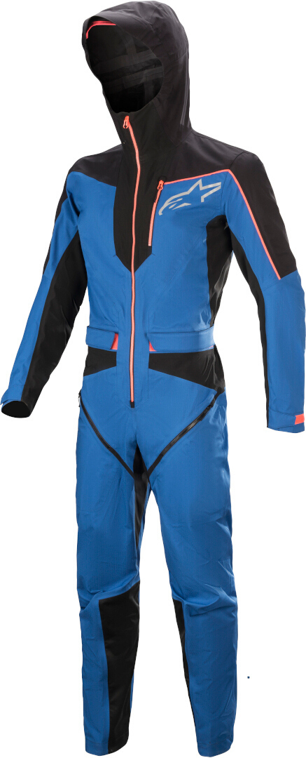 Alpinestars Tahoe WP 1-Piece Bicycle Textile Suit, black-blue, Size S for Men-image-1458521135