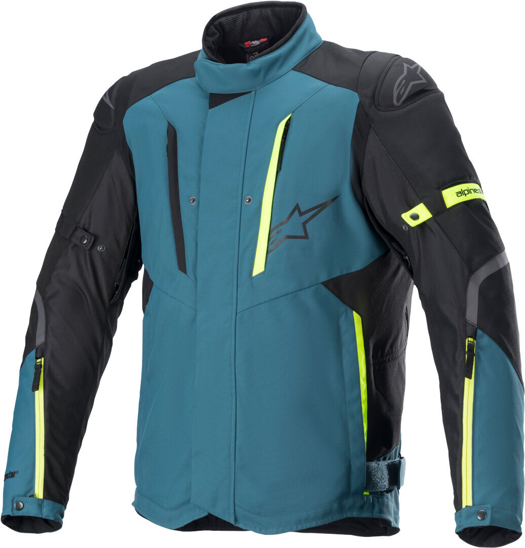 Alpinestars RX-5 Drystar Motorfiets textiel jas, zwart-blauw, afmeting XL