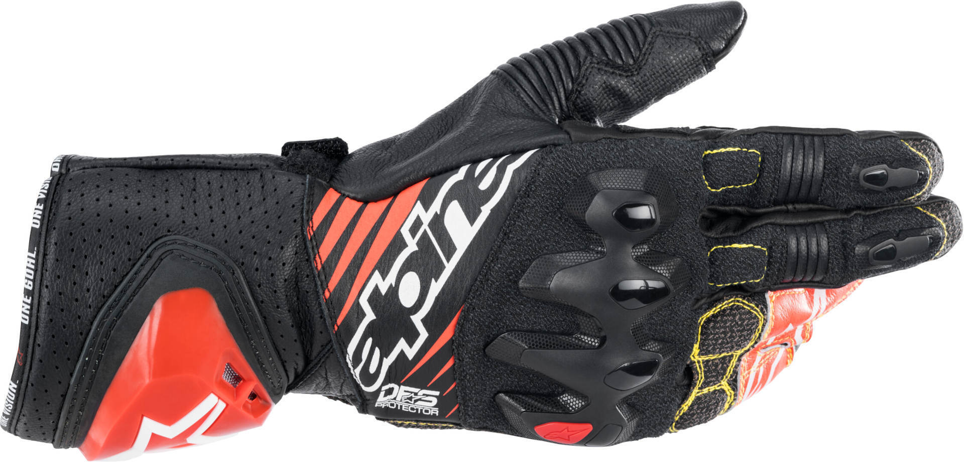 Alpinestars GP Tech V2 Мотоциклетная перчатка Черный/Белый/Красный M 