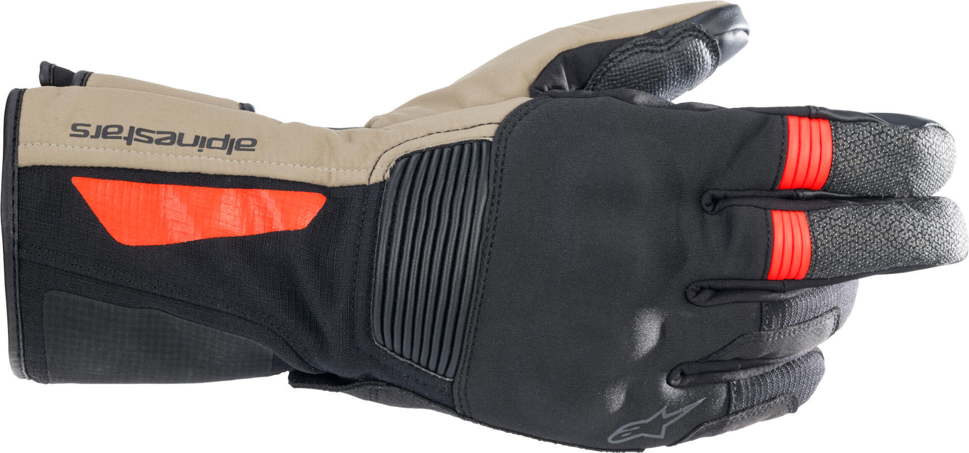 Alpinestars Denali Aerogel Drystar Motorradhandschuh, schwarz-grün-braun-beige, Größe XL für Männer