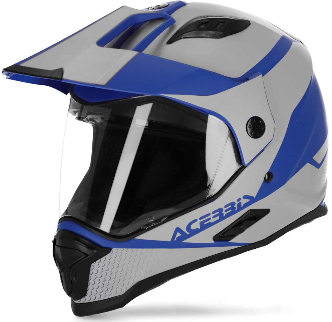 Image of Acerbis Reactive Graffix Casco Enduro, grigio-blu, dimensione XL