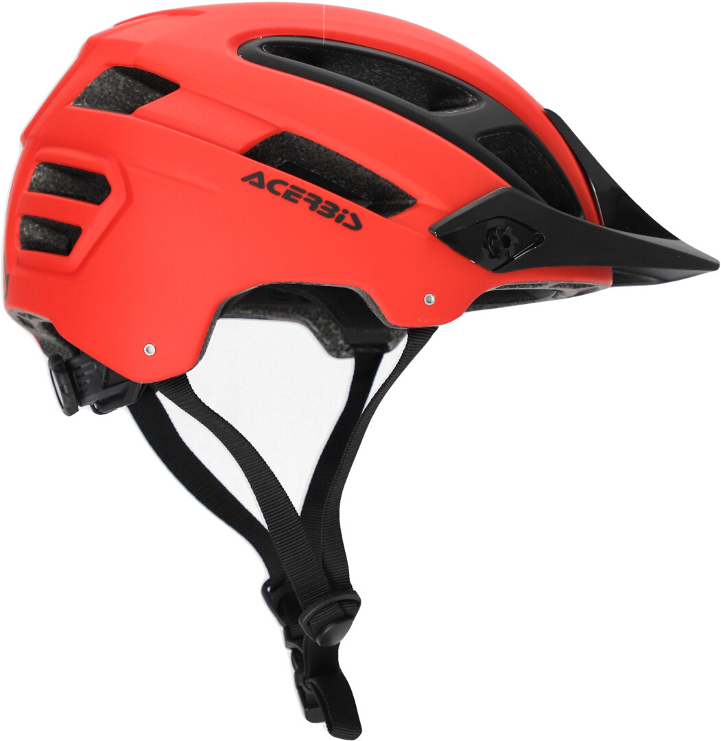 Side view of Acerbis Doublep MTB Helmet, black-red, Size L XL for Men