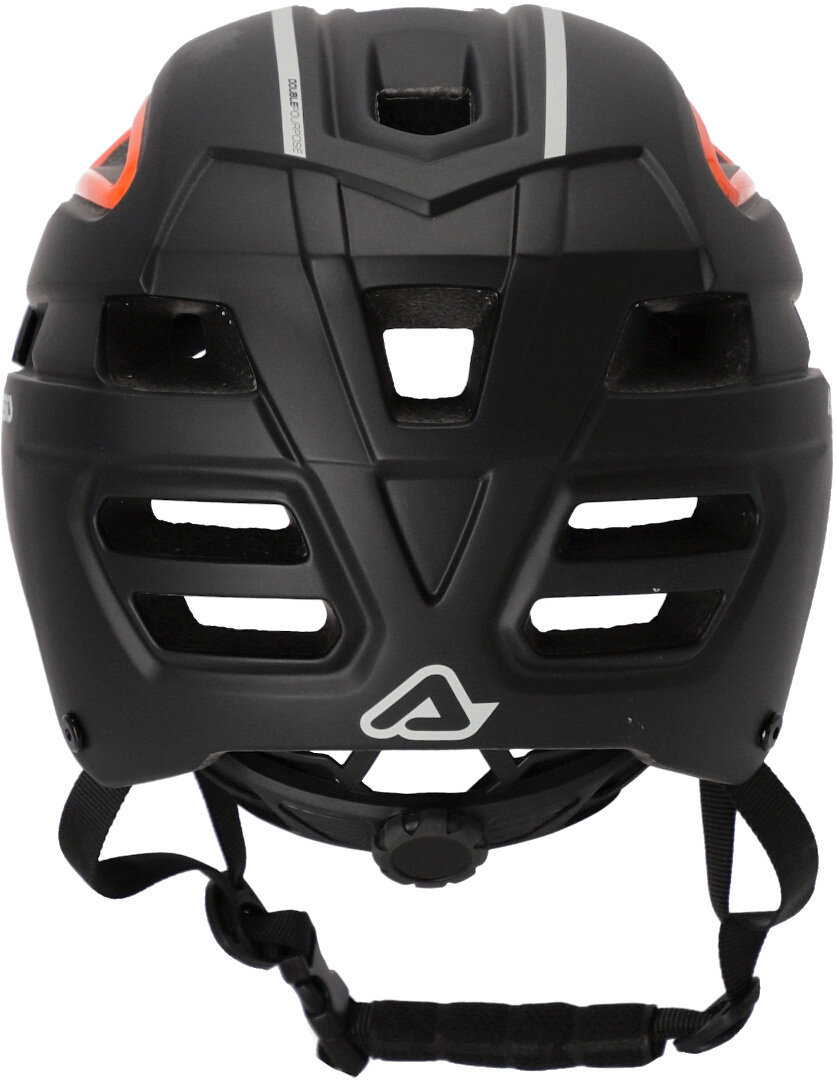 Side view of Acerbis Doublep MTB Helmet, black-orange, Size L XL for Men