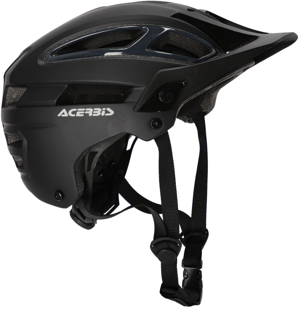 Side view of Acerbis Doublep MTB Helmet, black, Size S M 52 58 for Men