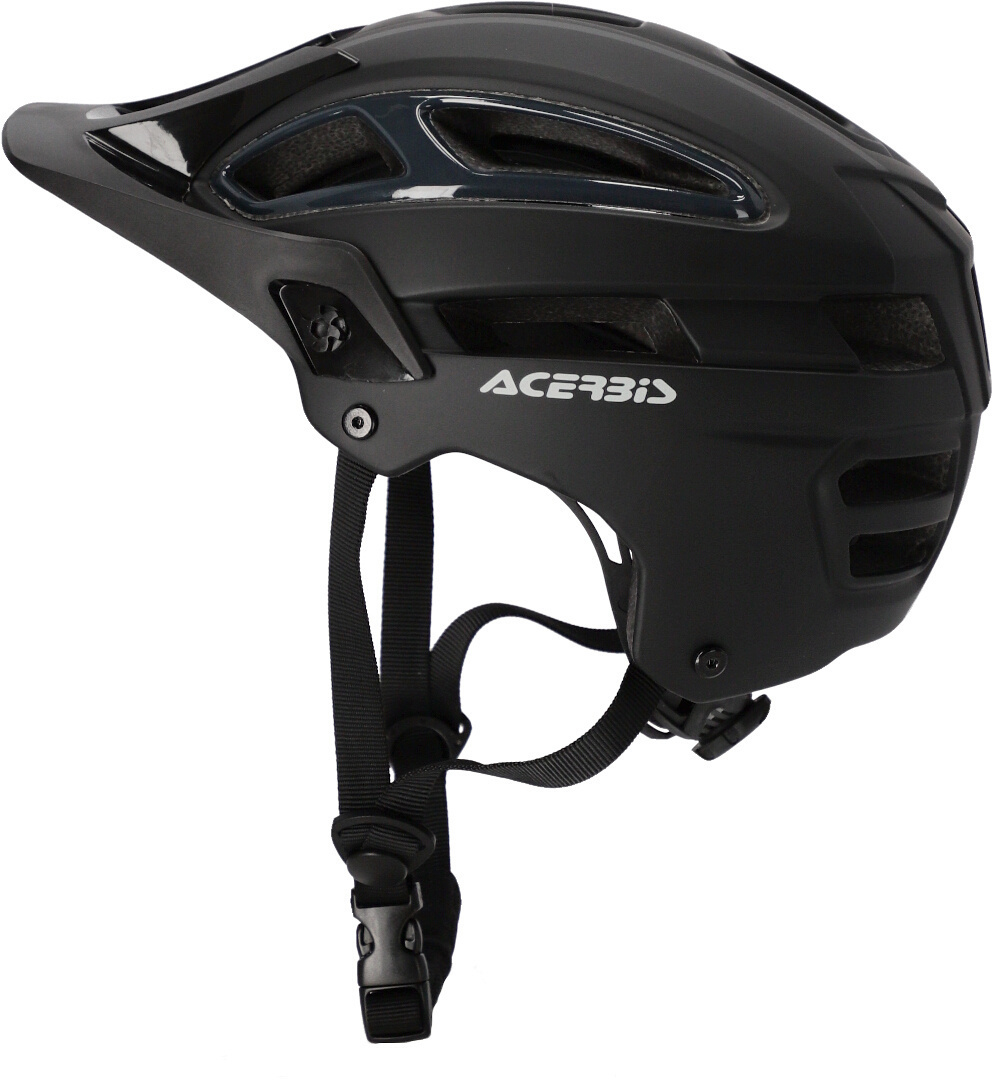 Side view of Acerbis Doublep MTB Helmet, black, Size S M 52 58 for Men