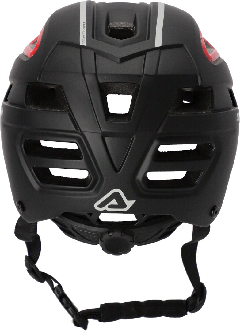 Side view of Acerbis Doublep MTB Helmet, black-red, Size L XL for Men