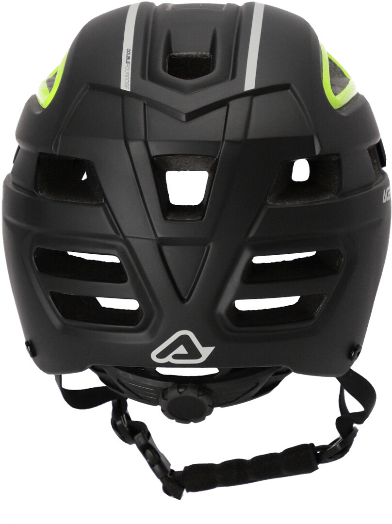 Side view of Acerbis Doublep MTB Helmet, black-yellow, Size L XL for Men