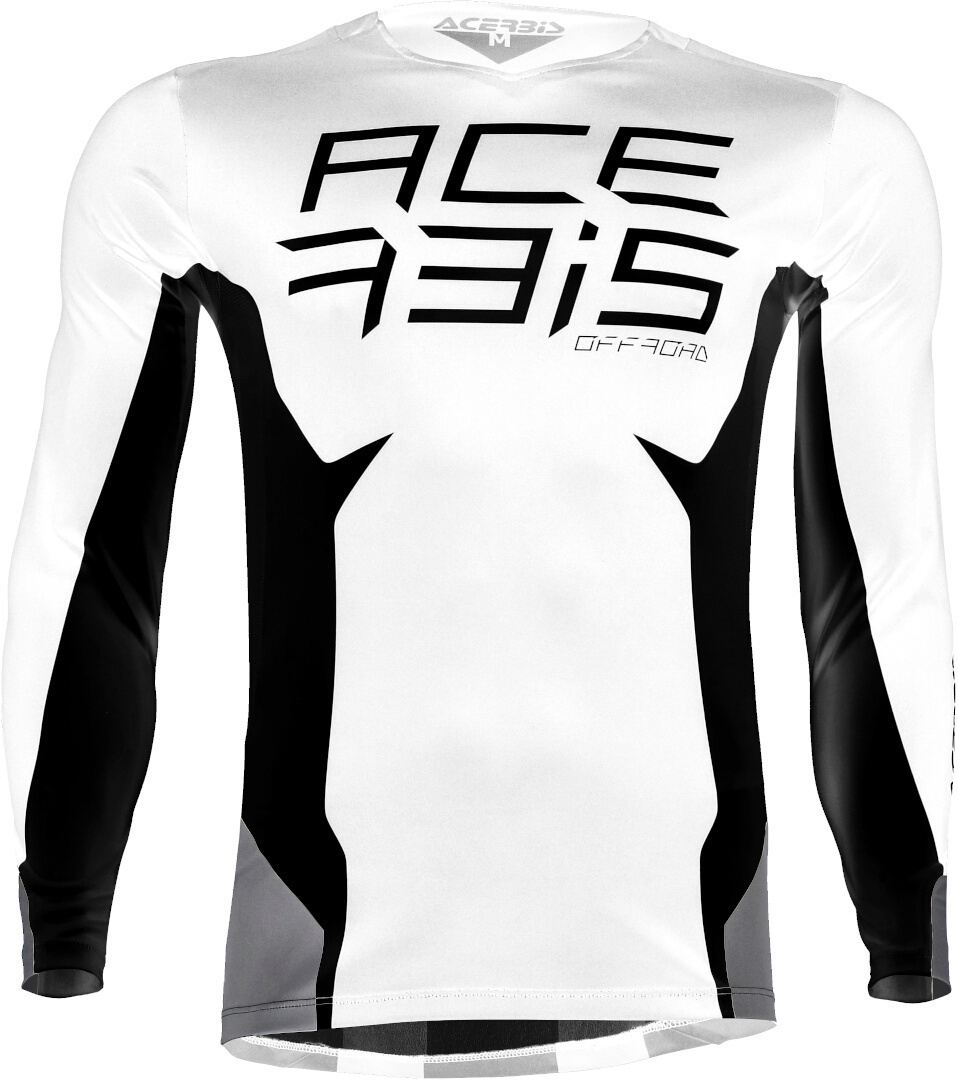 Acerbis MX J-Track 3 Motocross Jersey, schwarz-weiss, Größe S, schwarz-weiss, Größe S
