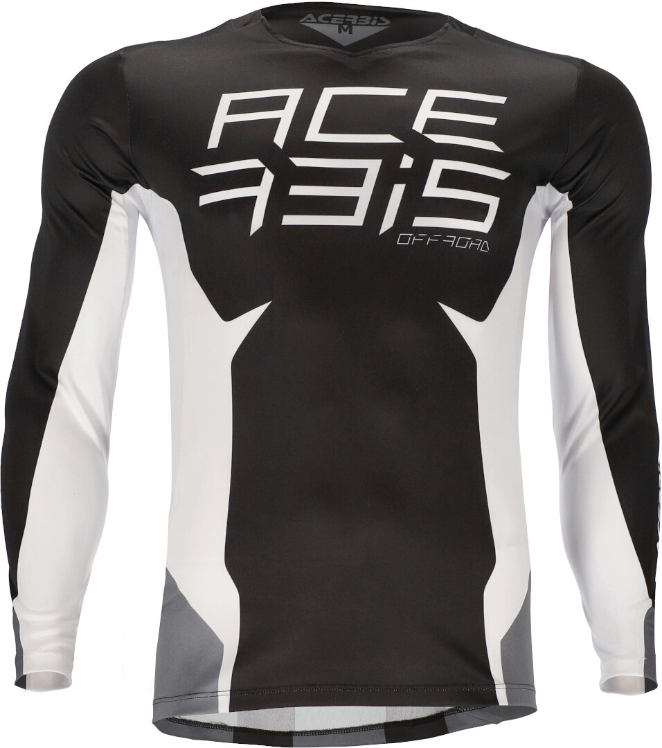 Acerbis MX J-Track 3 Motocross Jersey, schwarz-weiss, Größe S, schwarz-weiss, Größe S