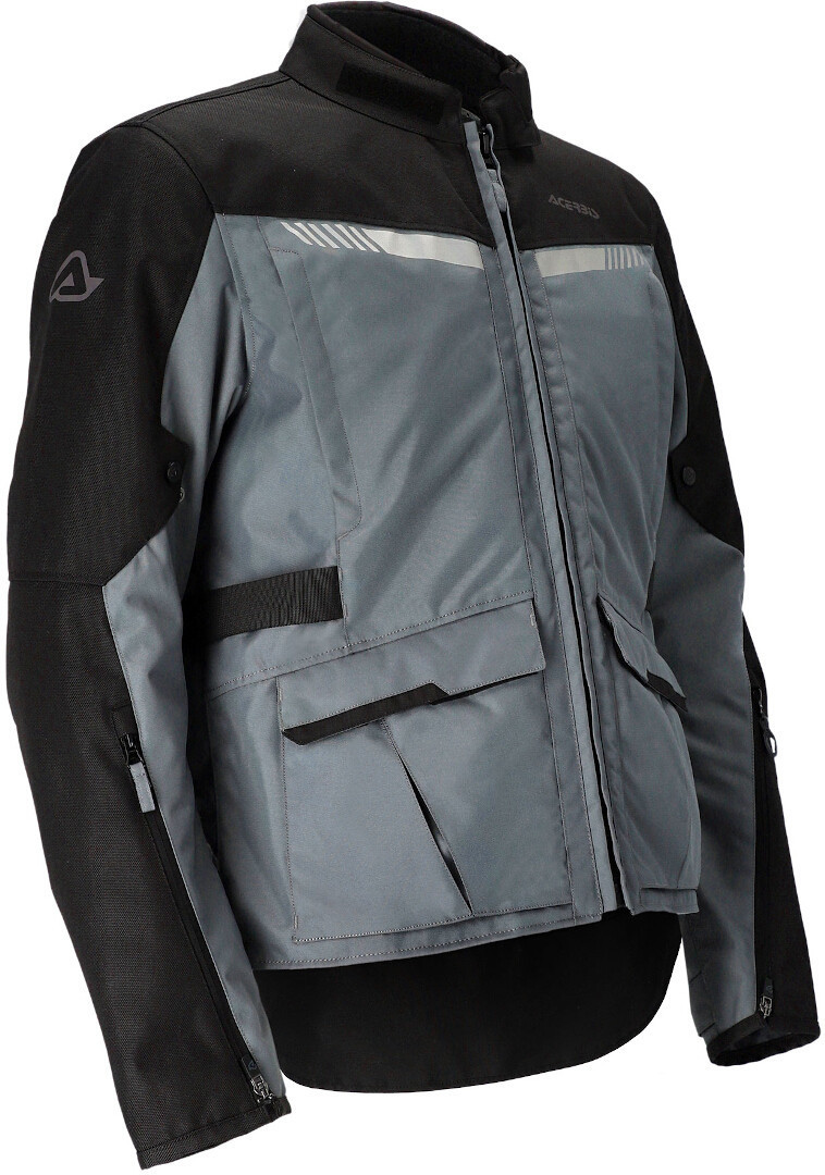 Image of Acerbis X-Trail Giacca tessile moto da donna, nero-grigio, dimensione XS per donne