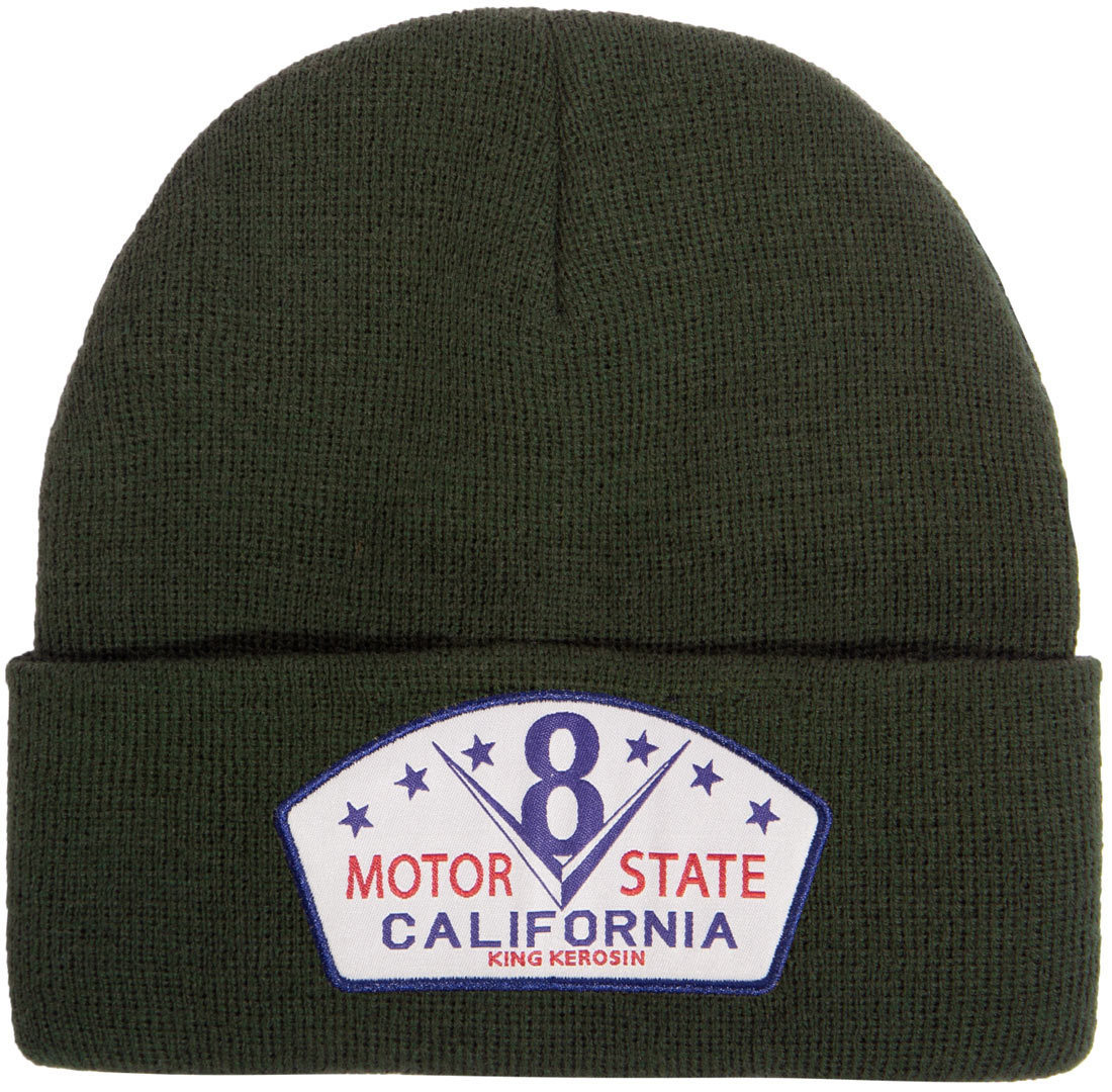 King Kerosin California Motor State Beanie, vert pour Hommes