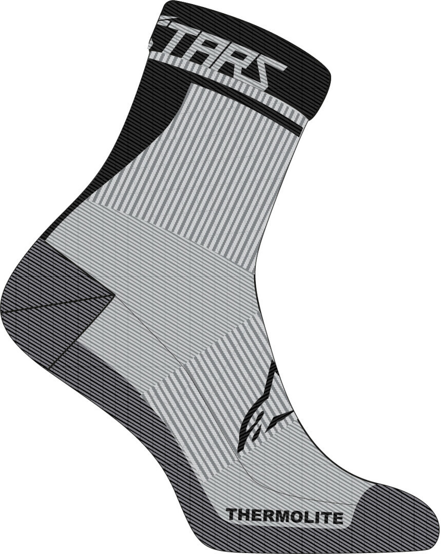 Alpinestars Winter Therm 17 Bicycle Socks, black-grey, Size L for Men-image-37836275
