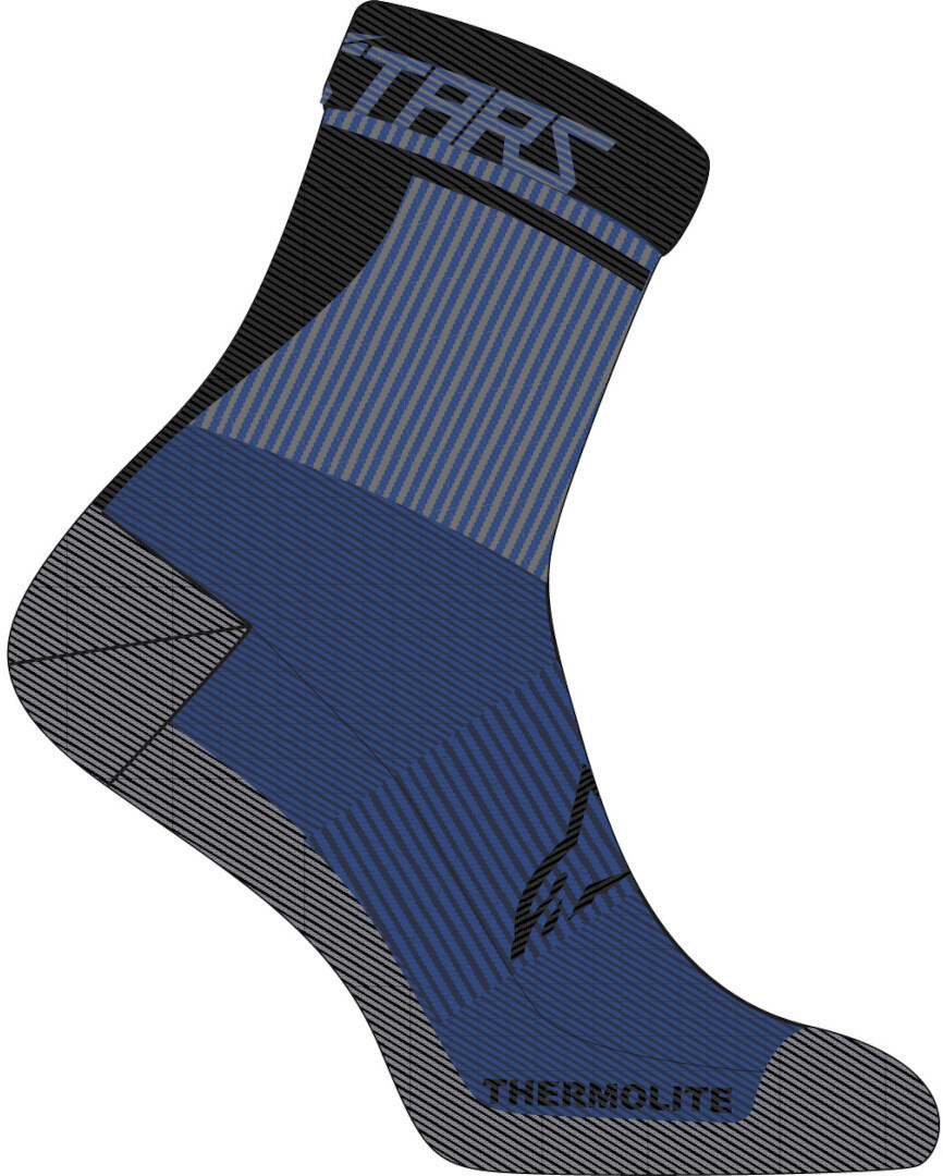 Alpinestars Winter Therm 17 Bicycle Socks, black-blue, Size L for Men-image-43991898