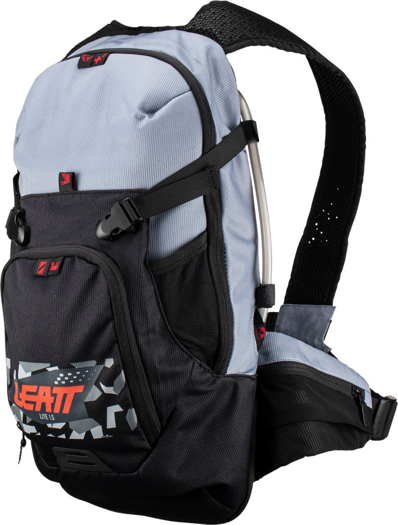 Leatt 1.5 Hydration Moto Lite Trinkrucksack, schwarz-grau, Größe S 11-20l, schwarz-grau, Größe S 11-20l