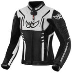 Berik Striper Ladies Motorcycle Leather Jacket Veste en cuir de moto pour dames