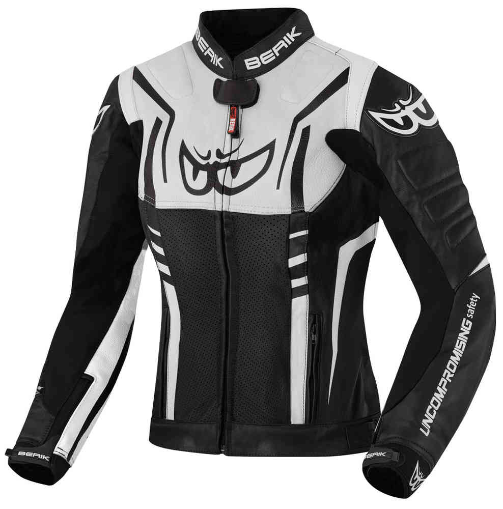 Berik Striper Damen Motorrad Lederjacke