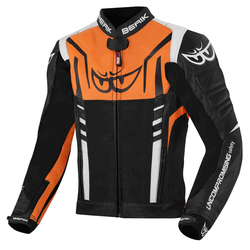 Berik Striper Motorcycle Leather Jacket