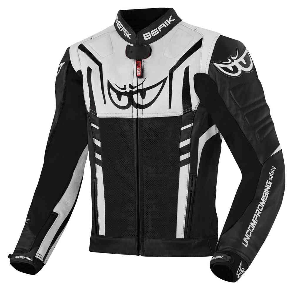 Berik Striper Motorcycle Leather Jacket