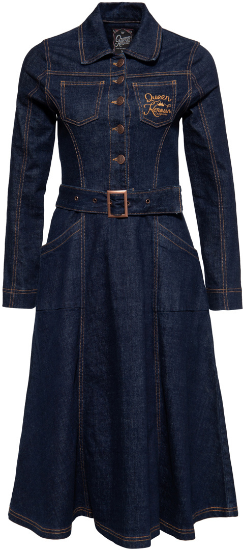 Queen Kerosin Swing Denim Robe de dames