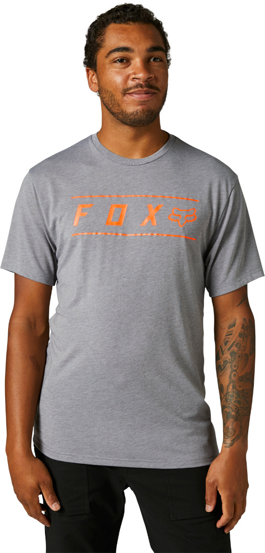 FOX Pinnacle Tech T-shirt, grå-orange, størrelse 2XL