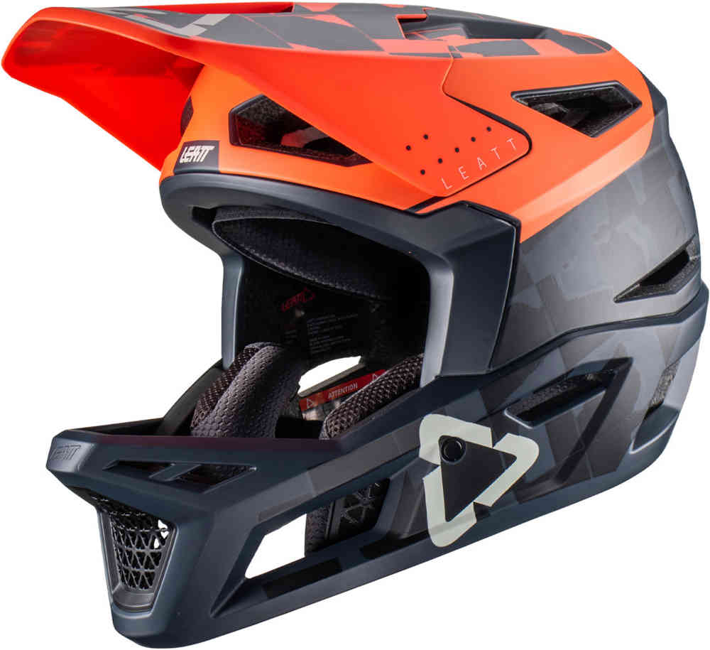Leatt MTB Gravity 4.0 Orange/Black Downhill Helmet