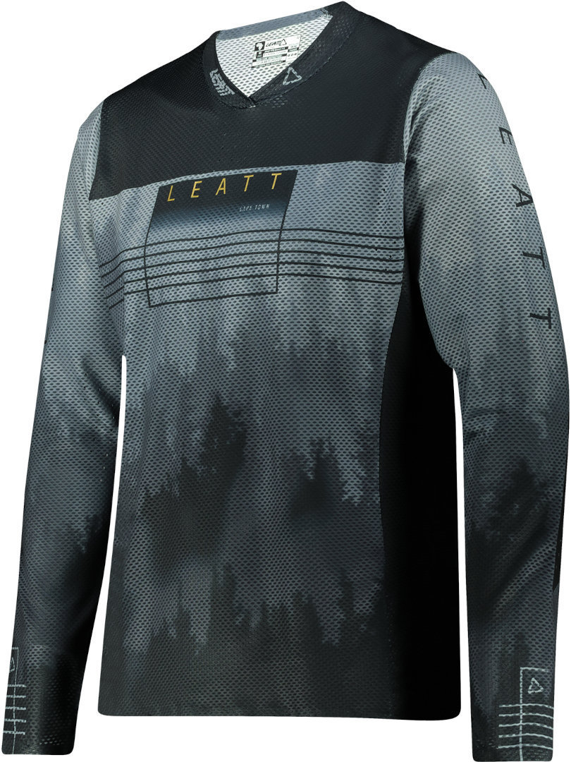 Leatt MTB Gravity 4.0 Cykel Jersey, svart-grå, storlek M