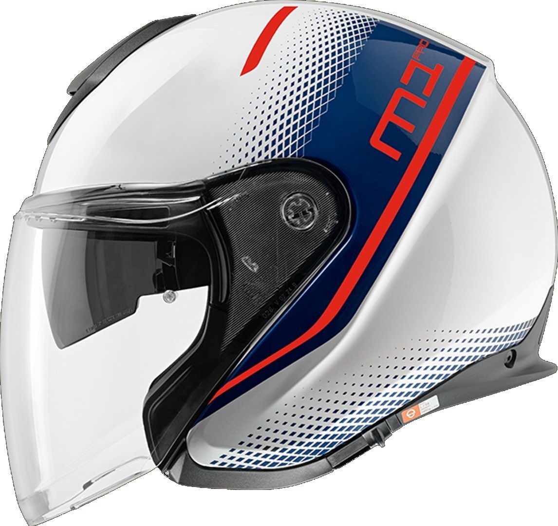 Schuberth M1 Pro Mercury Jet helm, rood, afmeting 53