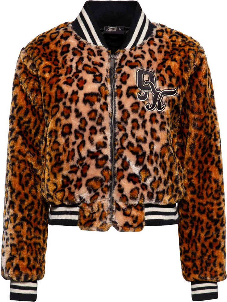 Queen Kerosin Leo College Zip Chaqueta de dama