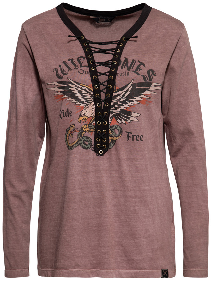 Queen Kerosin Wild Ones Ride Free Manches longues pour dames, rose, taille 3XL pour Hommes