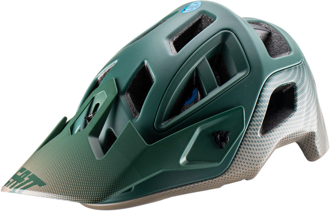 Side view of Leatt MTB All Mountain 3.0 Bicycle Helmet, green, Size M for Men
