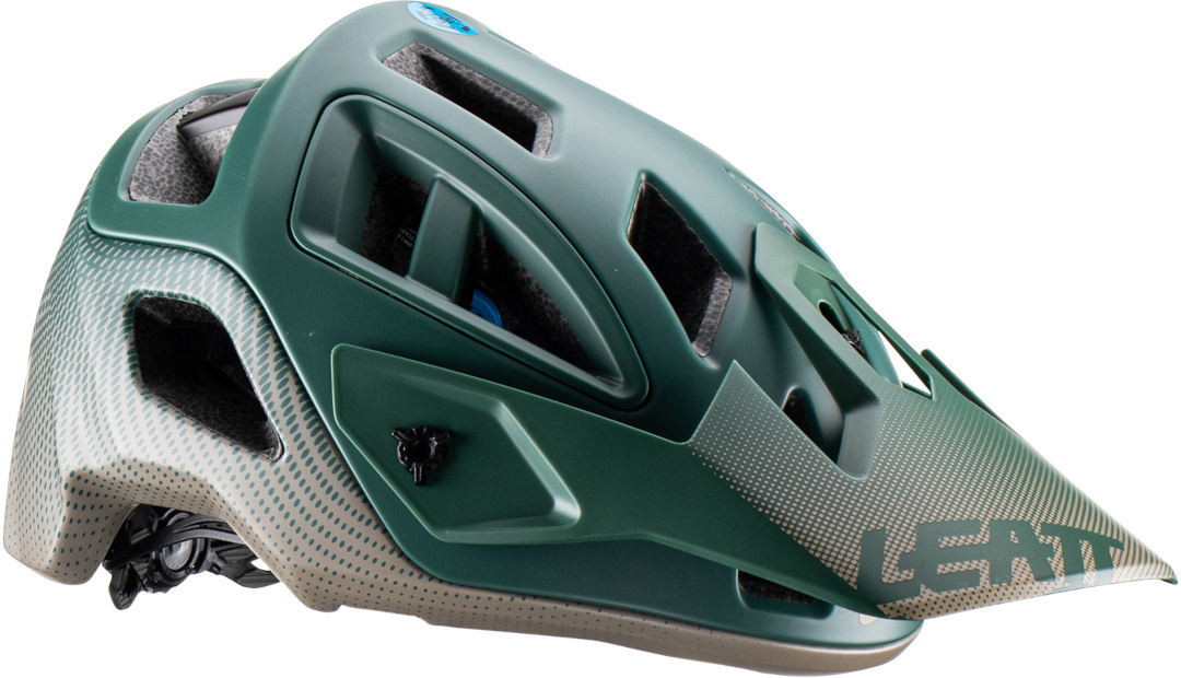 Side view of Leatt MTB All Mountain 3.0 Bicycle Helmet, green, Size M for Men