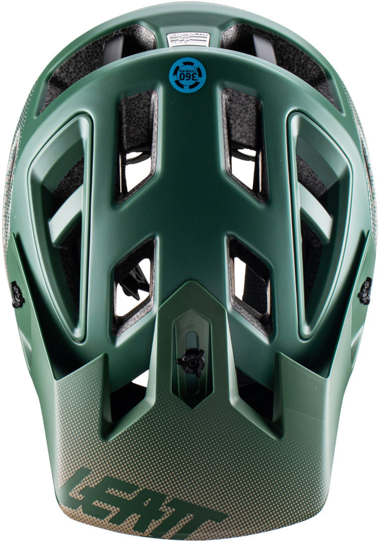 Side view of Leatt MTB All Mountain 3.0 Bicycle Helmet, green, Size M for Men
