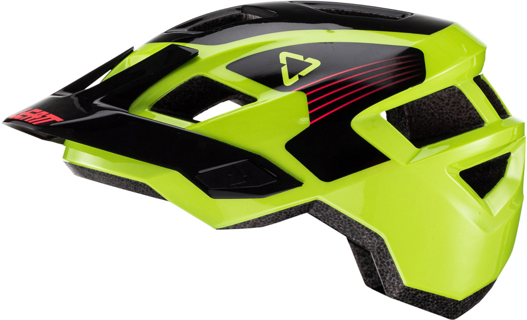 Leatt MTB All Mountain 1.0 Kids Bicycle Helmet, black-yellow, black-yellow, Size One Size