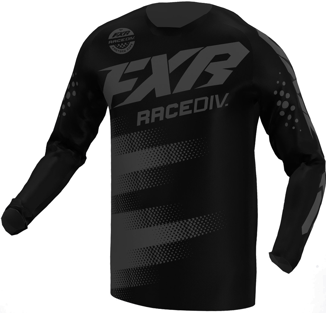 FXR Clutch Stripes Motocross Jersey, black-grey, Size 5XL, black-grey, Size 5XL