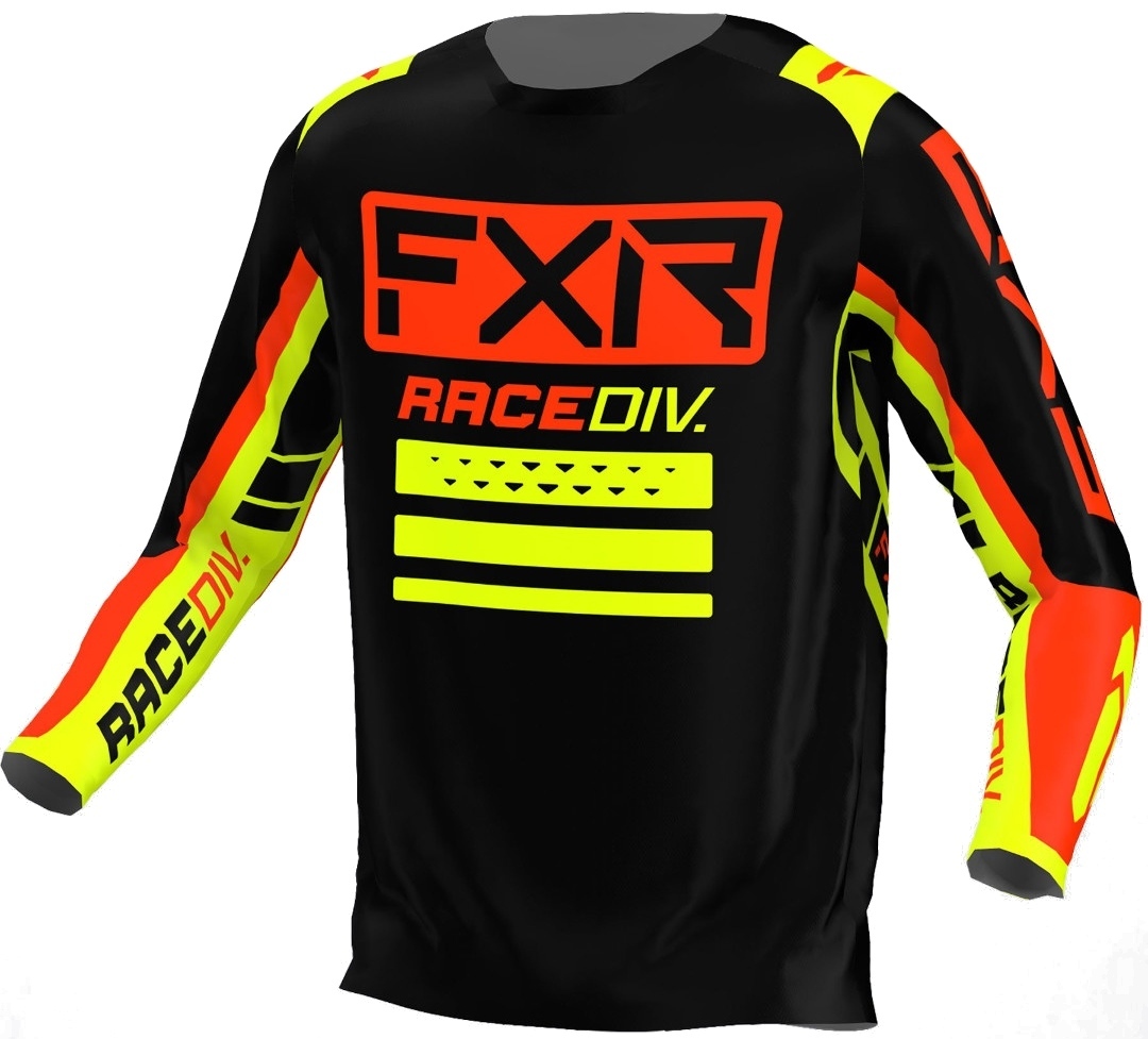FXR Clutch Pro Motocross Jersey, black-red-yellow, Size XS, black-red-yellow, Size XS