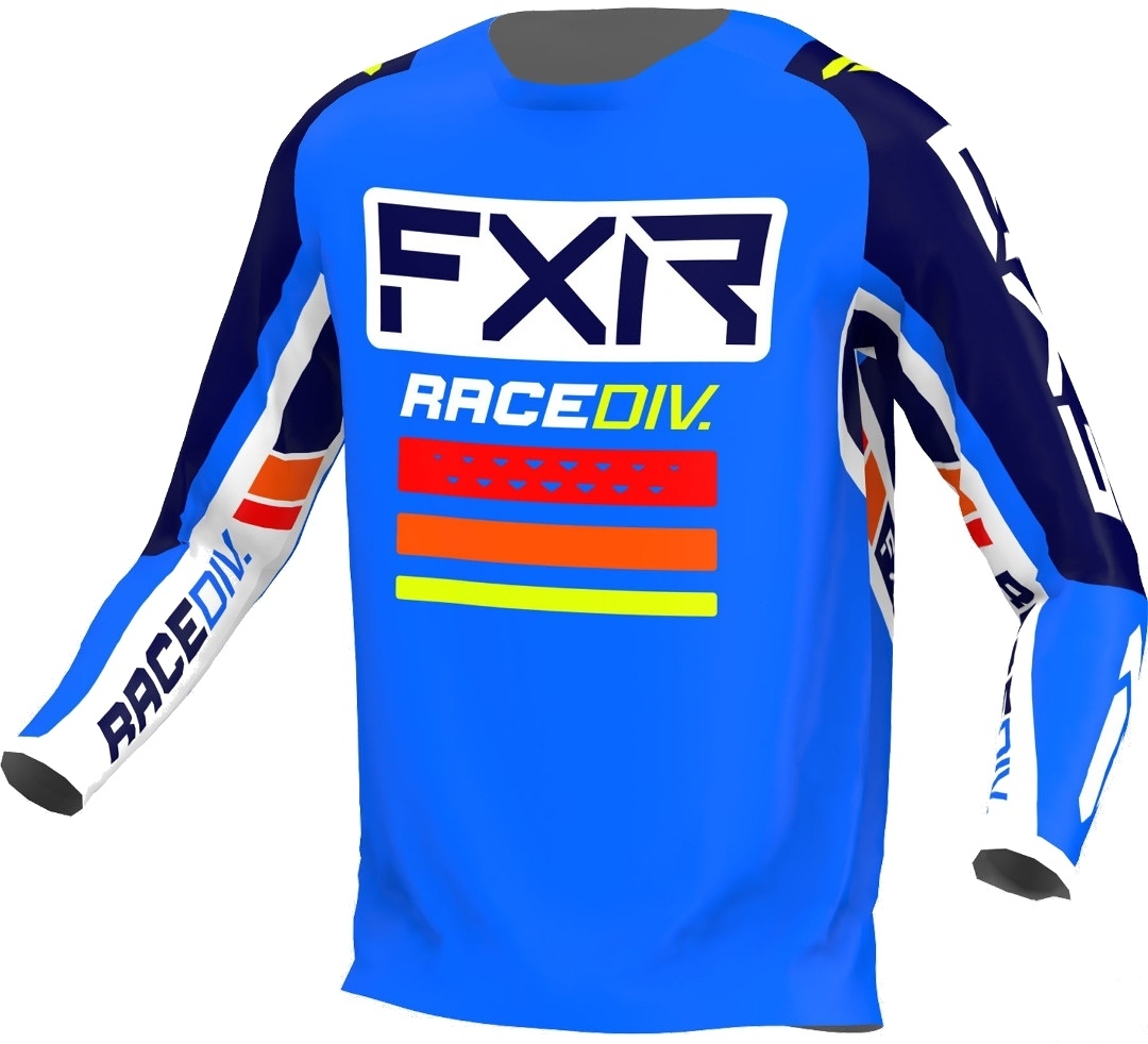 FXR Clutch Pro Motocross Jersey, white-blue, Size XS, white-blue, Size XS