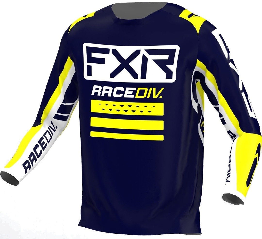 FXR Clutch Pro Motocross Jersey, blue-yellow, Size S, blue-yellow, Size S