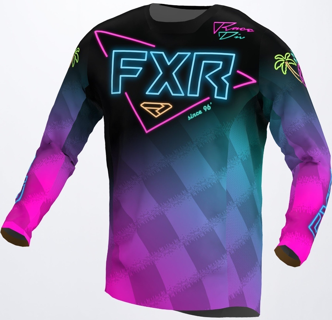FXR Podium Vice Motocross Jersey, black-pink, Size 2XL, black-pink, Size 2XL
