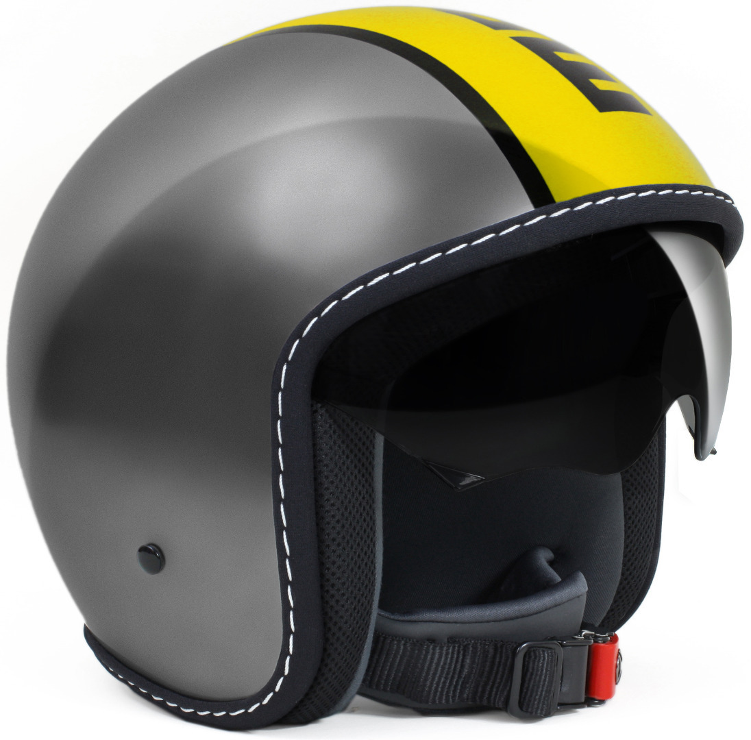 MOMO Blade Glossy Yellow Jet Helmet, grey-yellow, Size 2XS, grey-yellow, Size 2XS