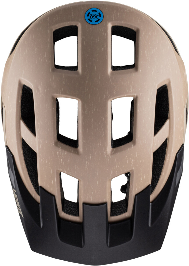 Side view of Leatt MTB Trail 2.0 Bicycle Helmet, brown, Size M for Men