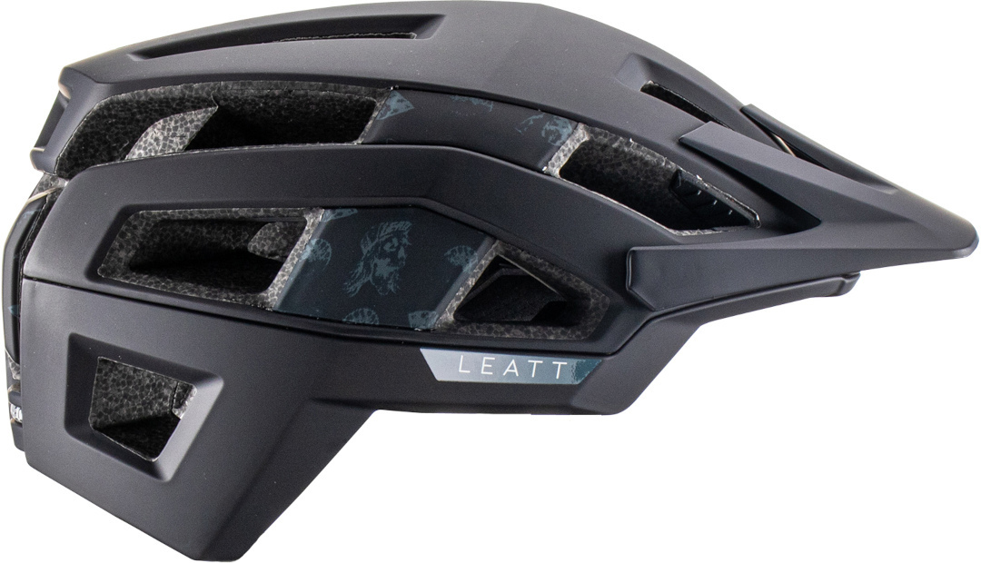 Side view of Leatt MTB Trail 3.0 Bicycle Helmet, black, Size L for Men