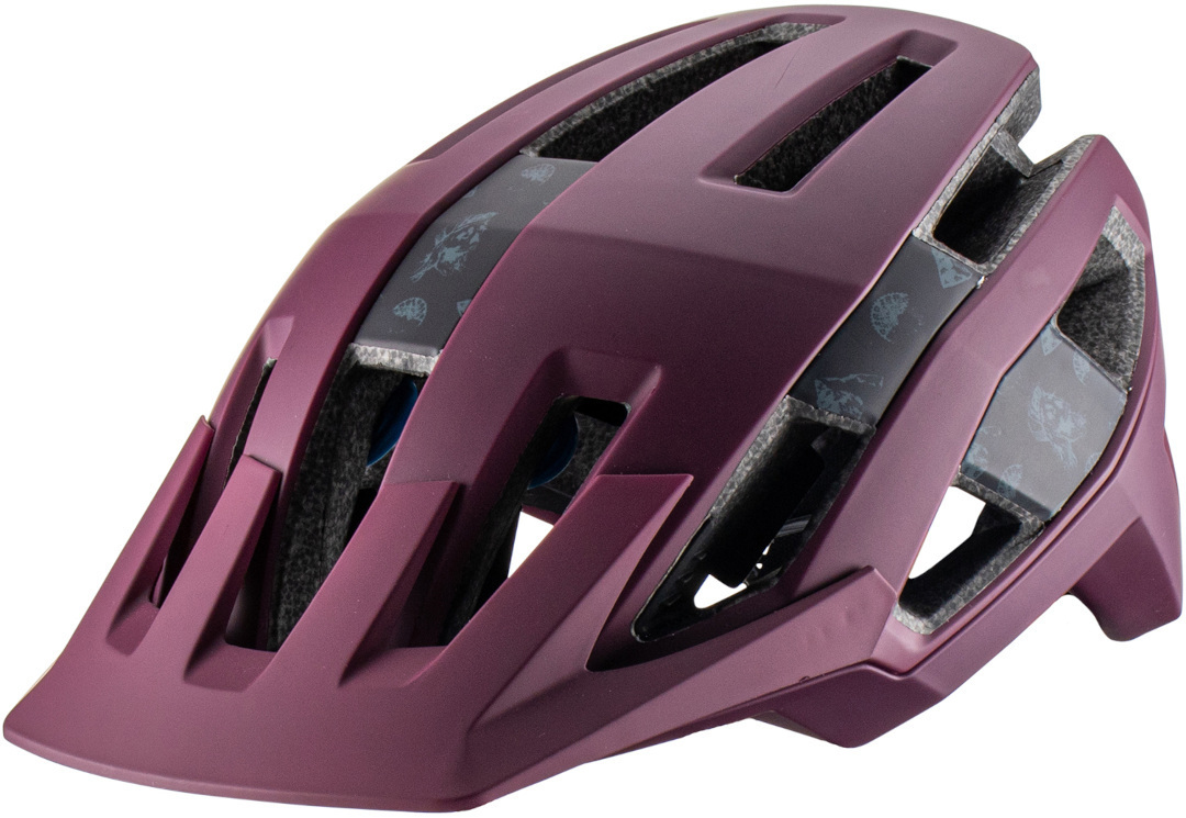 Side view of Leatt MTB Trail 3.0 Bicycle Helmet, purple, Size M for Men