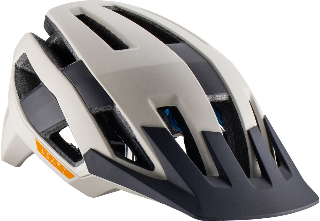 Side view of Leatt MTB Trail 3.0 Desert Bicycle Helmet, white, Size M for Men