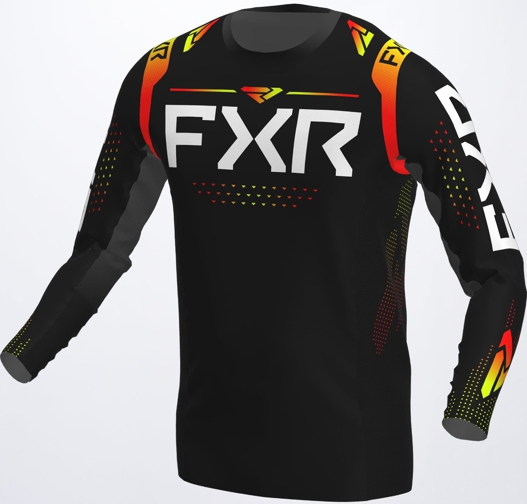 FXR Helium RaceDiv Motocross Jersey, black-white-orange, Size 3XL, black-white-orange, Size 3XL