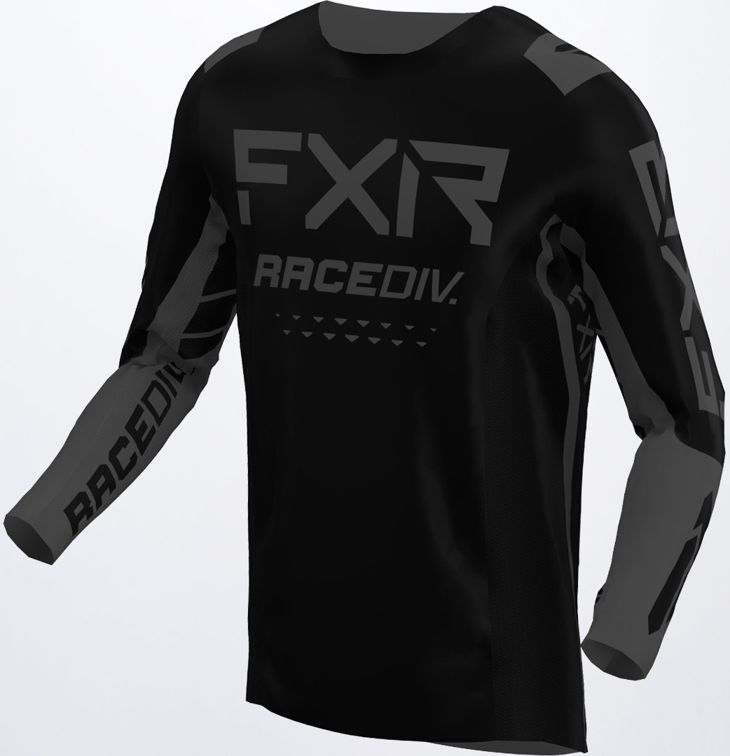 FXR Off-Road RaceDiv Motocross Jersey, svart-grå, storlek 3XL