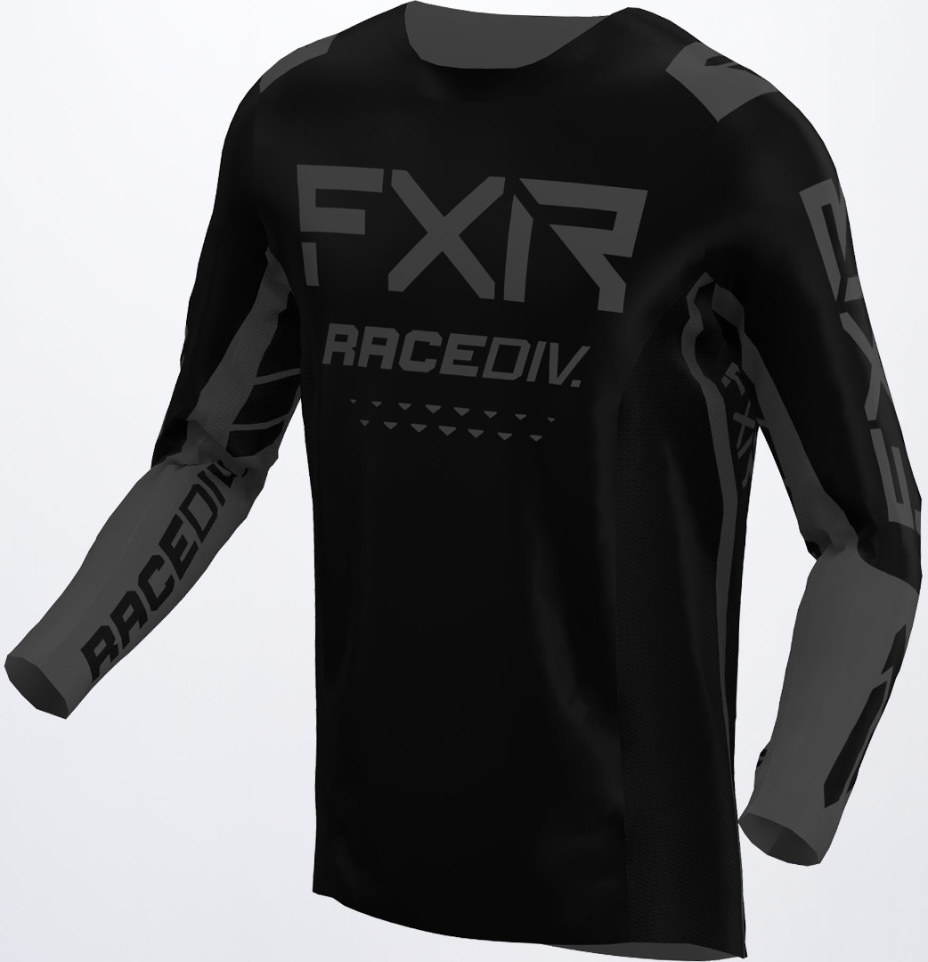 FXR Off-Road RaceDiv Motocross Jersey, black-grey, Size XS, black-grey, Size XS