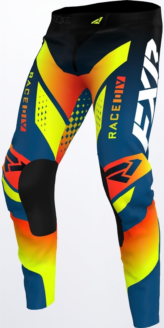FXR Revo RaceDiv Motocross Pants, blue-orange, Size 30, blue-orange, Size 30