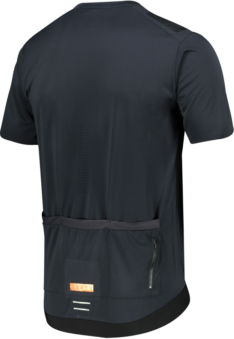 Side view of Leatt MTB Trail 3.0 Short Bicycle Jersey, black, Size S for Men