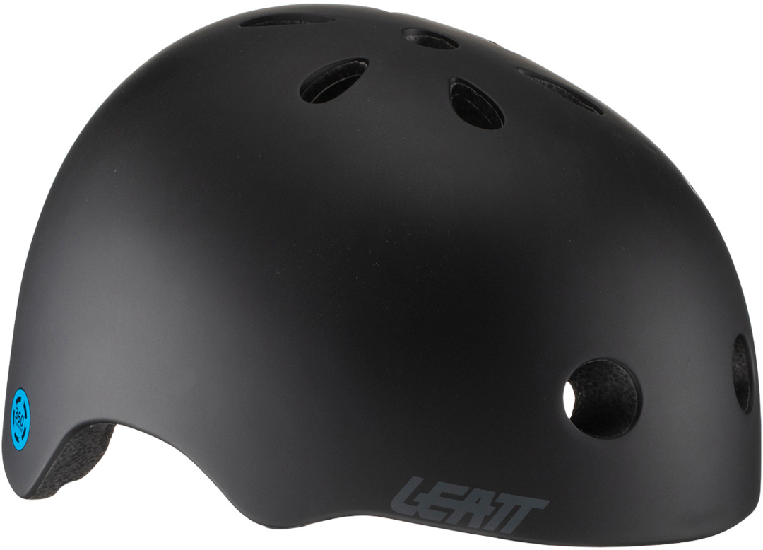 Side view of Leatt MTB Trail 1.0 Solid Bicycle Helmet, black, Size S for Men
